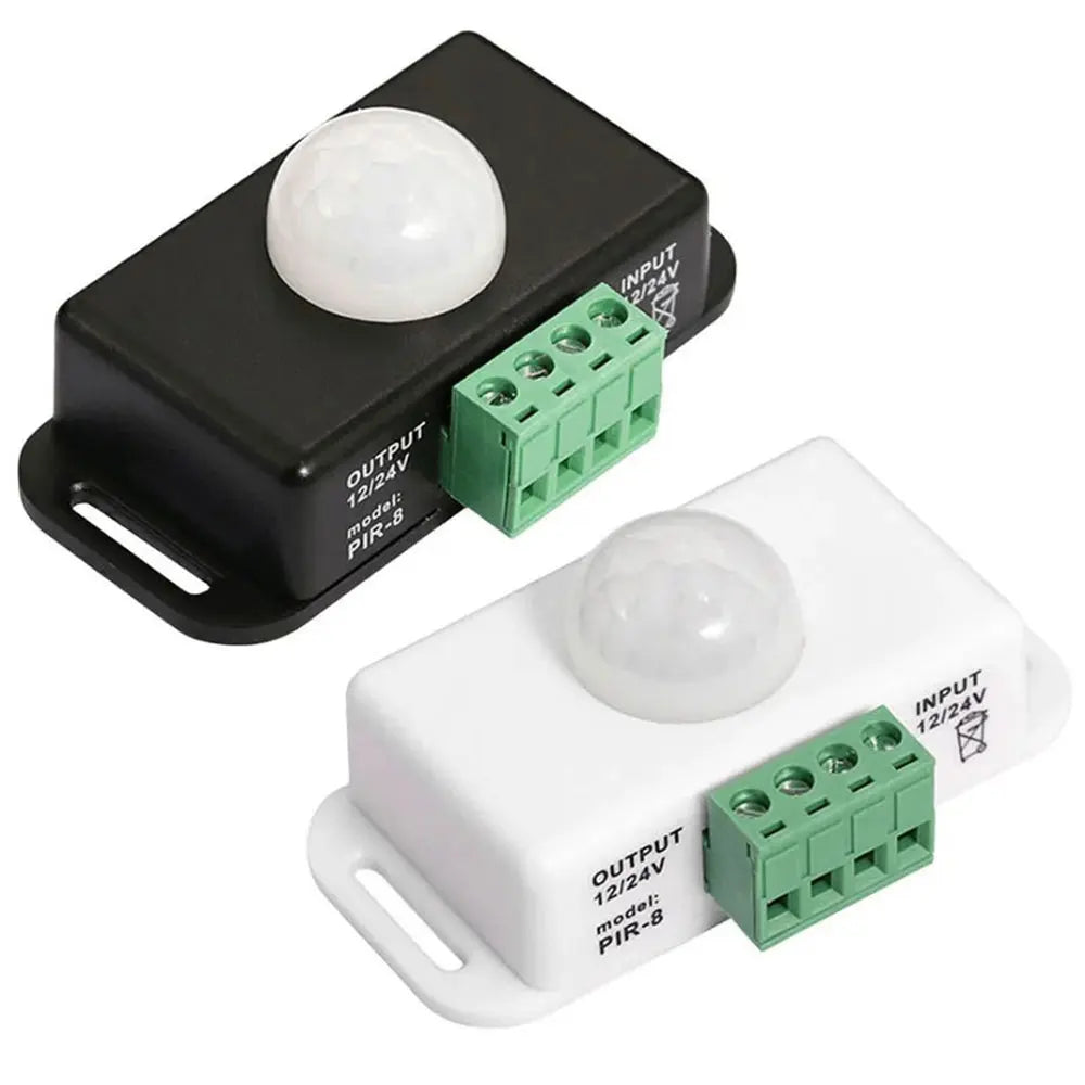 DC 12V-24V 8A PIR Motion Sensor Switch Automatic Adjustable Motion Sensor Motion Sensor Infrared PIR for LED Light