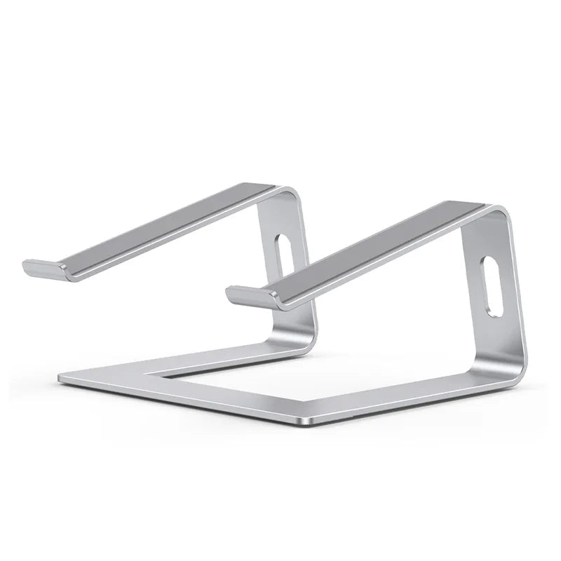Ergonomic Aluminum Laptop Stand with Cooling & Non-Slip Design, Adjustable Portable Notebook Riser for 10-17 Inch Macbook Dell