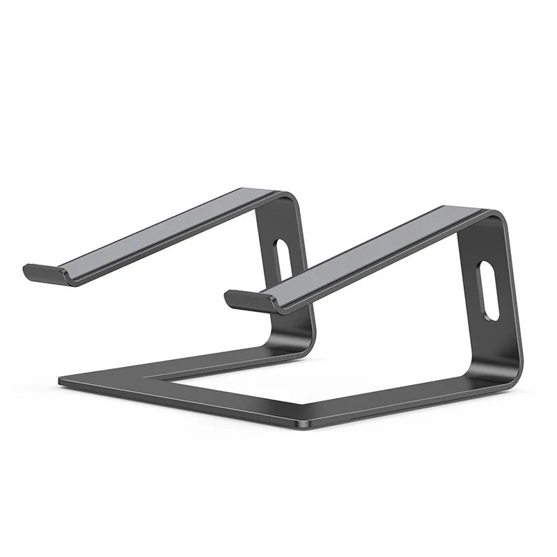 Ergonomic Aluminum Laptop Stand with Cooling & Non-Slip Design, Adjustable Portable Notebook Riser for 10-17 Inch Macbook Dell