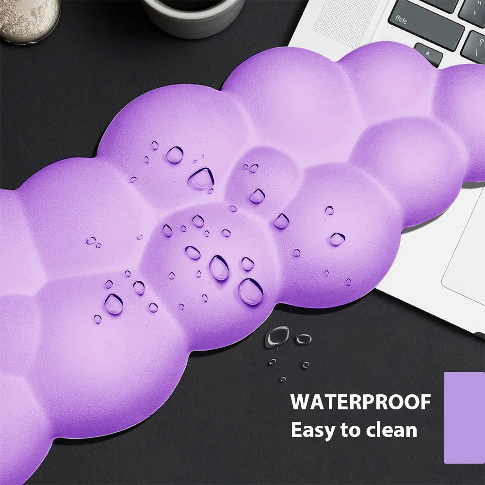 Mouse Pad with Wrist Rest Keyboard Cloud Non-Slip Desktop Office Gamer Mouse Wrist Rest Ergonomic Comfortable Soft Wrist Rest