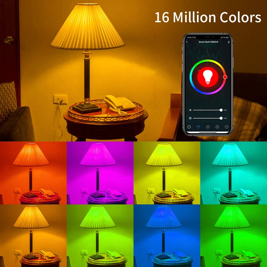 AC 220V 110V Tuya Smart Wifi LED Light Bulb E27 10W 15W 20W Alexa LED Lamp Smart Life APP Google Assisatnt Echo Voice Control