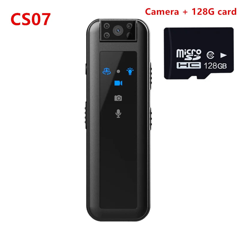 HD 1080P Infrared Night Vision Mini DV Camera, Invisible Motion Monitoring Camera, Portable Outdoor Law Enforcement Recorder