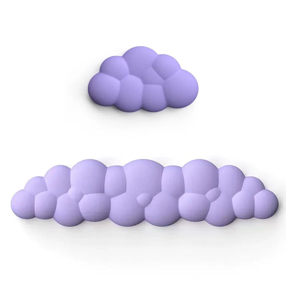 Mouse Pad with Wrist Rest Keyboard Cloud Non-Slip Desktop Office Gamer Mouse Wrist Rest Ergonomic Comfortable Soft Wrist Rest