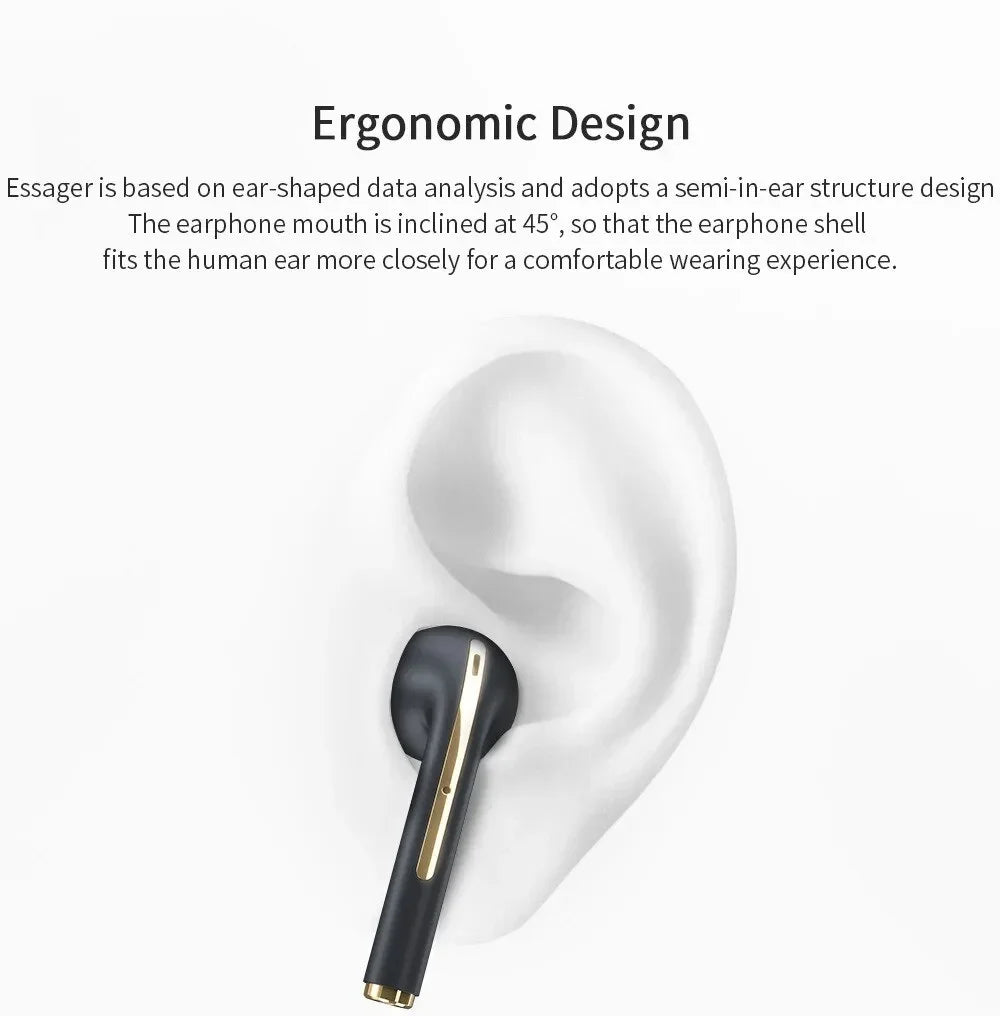 Original  J18 TWS Wireless Earphones Bluetooth Ture Sport Headphones Hifi Stereo Game Waterproof Headset with Mic