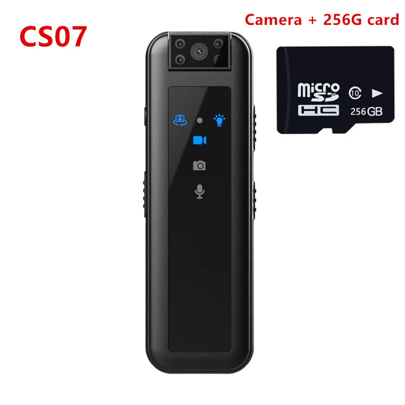 HD 1080P Infrared Night Vision Mini DV Camera, Invisible Motion Monitoring Camera, Portable Outdoor Law Enforcement Recorder