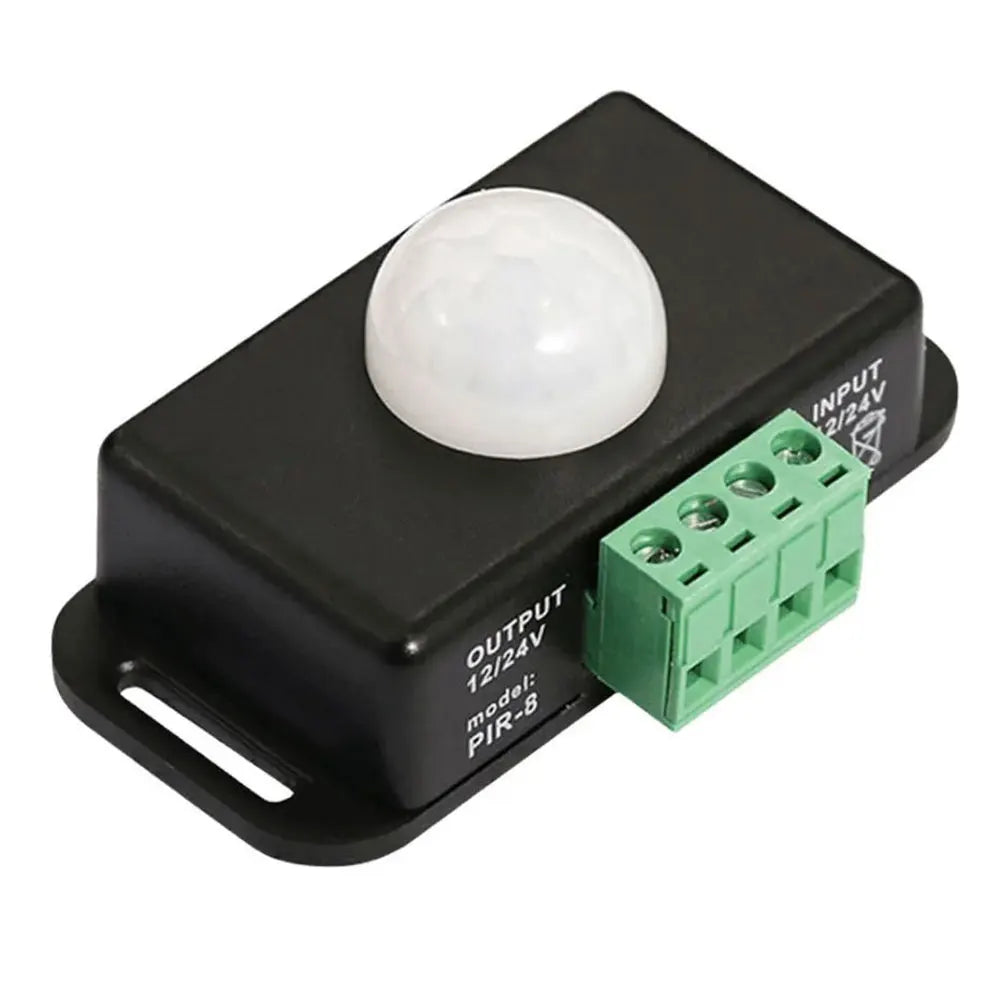 DC 12V-24V 8A PIR Motion Sensor Switch Automatic Adjustable Motion Sensor Motion Sensor Infrared PIR for LED Light