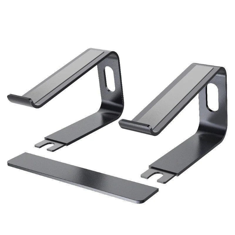Ergonomic Aluminum Laptop Stand with Cooling & Non-Slip Design, Adjustable Portable Notebook Riser for 10-17 Inch Macbook Dell