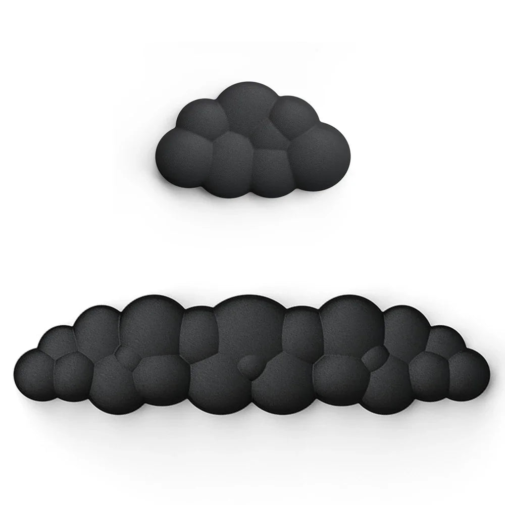 Mouse Pad with Wrist Rest Keyboard Cloud Non-Slip Desktop Office Gamer Mouse Wrist Rest Ergonomic Comfortable Soft Wrist Rest