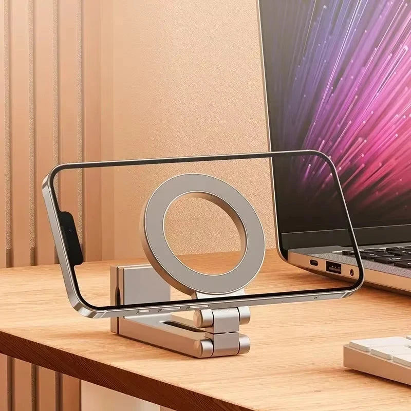 Magnetic Phone Holder Travel Essentials Flexible Rotation Hands-Free Airplane Phone Mount Seat Adjustable Phone Stand