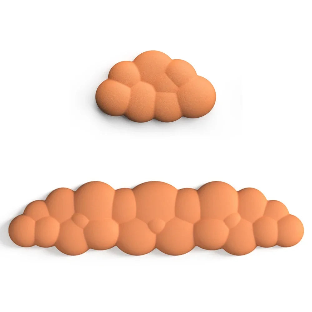 Mouse Pad with Wrist Rest Keyboard Cloud Non-Slip Desktop Office Gamer Mouse Wrist Rest Ergonomic Comfortable Soft Wrist Rest