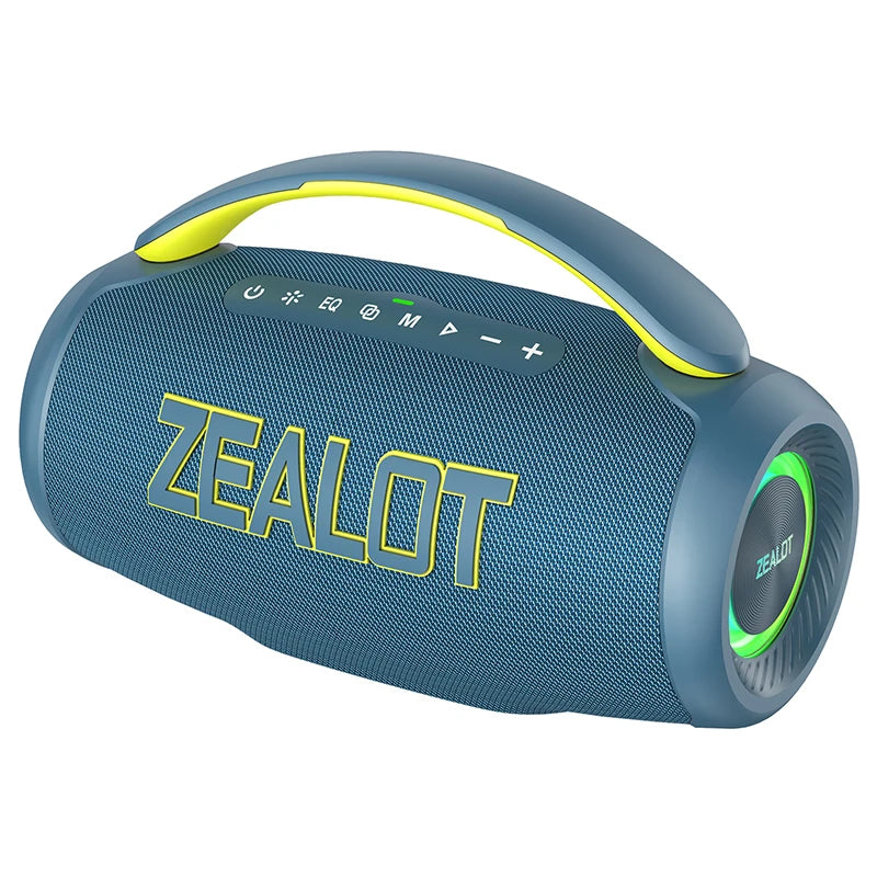 -P12 Speaker 60W Portable Bluetooth Speaker with IPX6 Waterproof, Comfortable Handle,Controllable Lighting,Tf,Usb